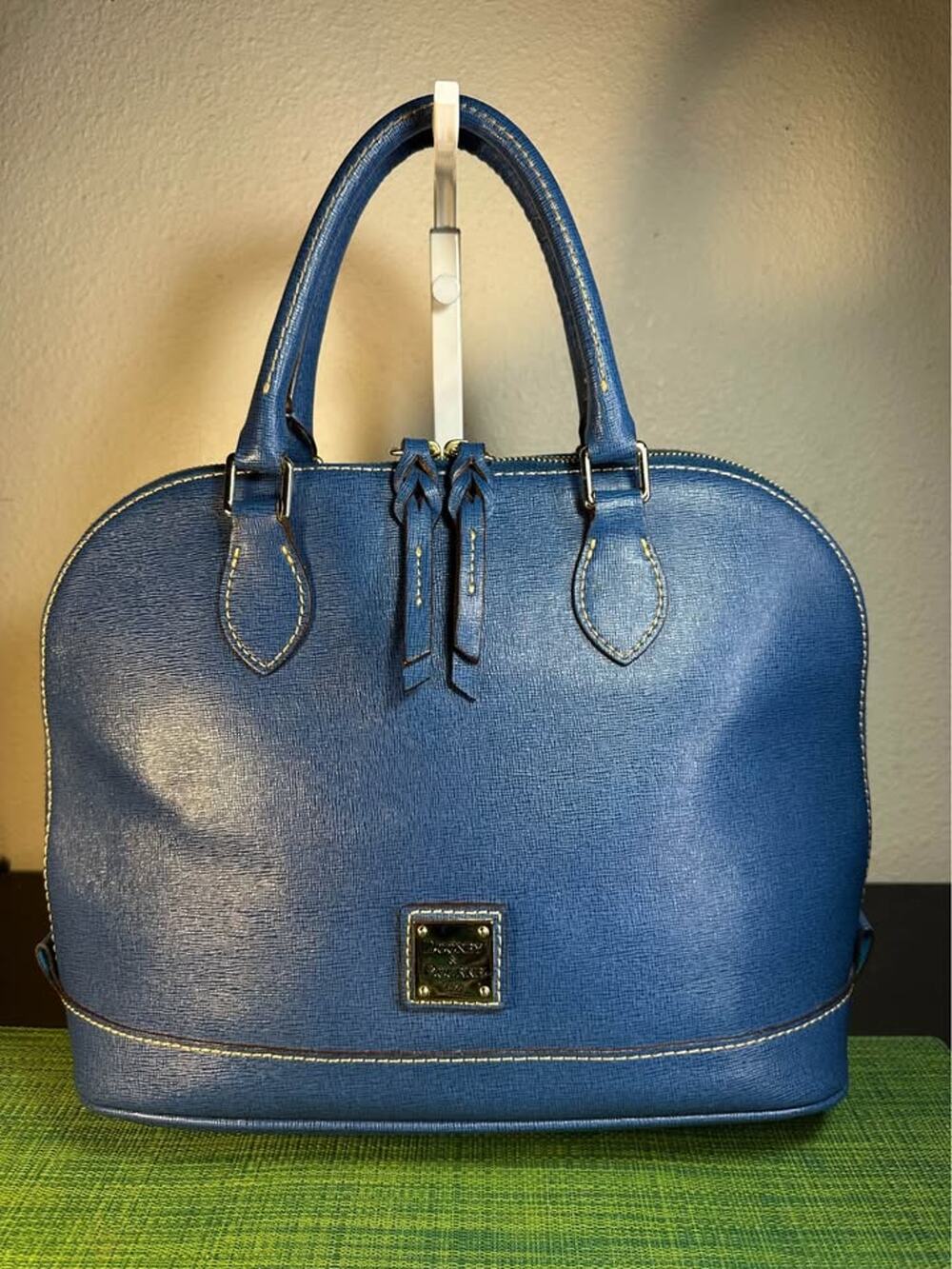 Dooney & Bourke Saffiano Zip Zip Satchel – Marine Blue